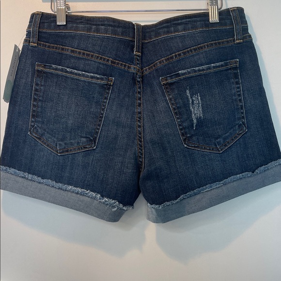 Just Black Midnight Blue Distressed Jean Shorts - Picture 2 of 5